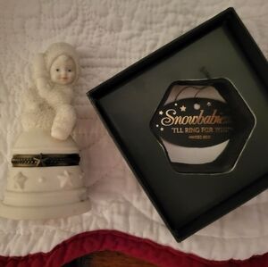 Department 56 Snowbabies "I'll Ring For You" Bisque Trinket Box